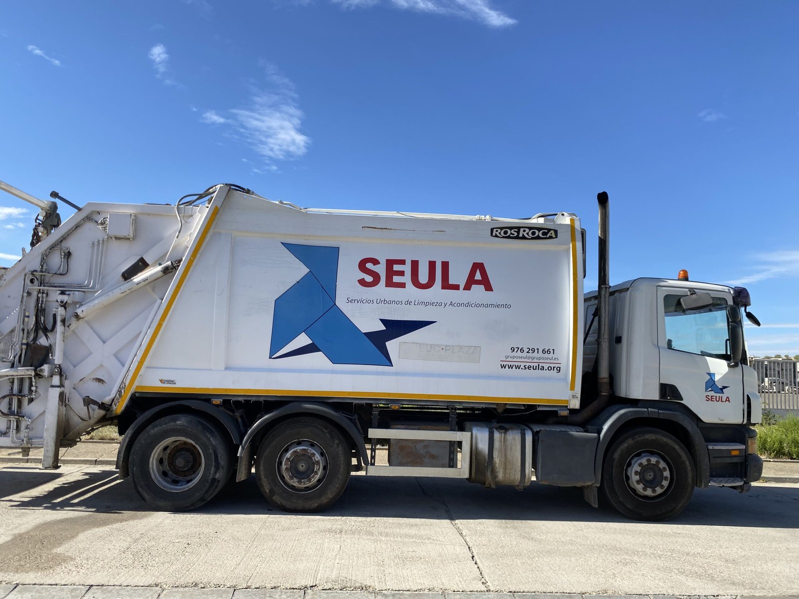Camión de Seula para la recogida y gestión de residuos en Zaragoza